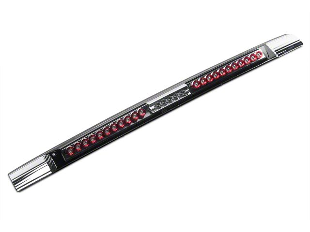 Raxiom Axial Series MEGA LED Third Brake Light; Red Trim; Crystal Clear (07-13 Sierra 1500)