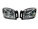 LED Halo Projector Headlights; Chrome Housing; Clear Lens (06-08 RAM 1500)