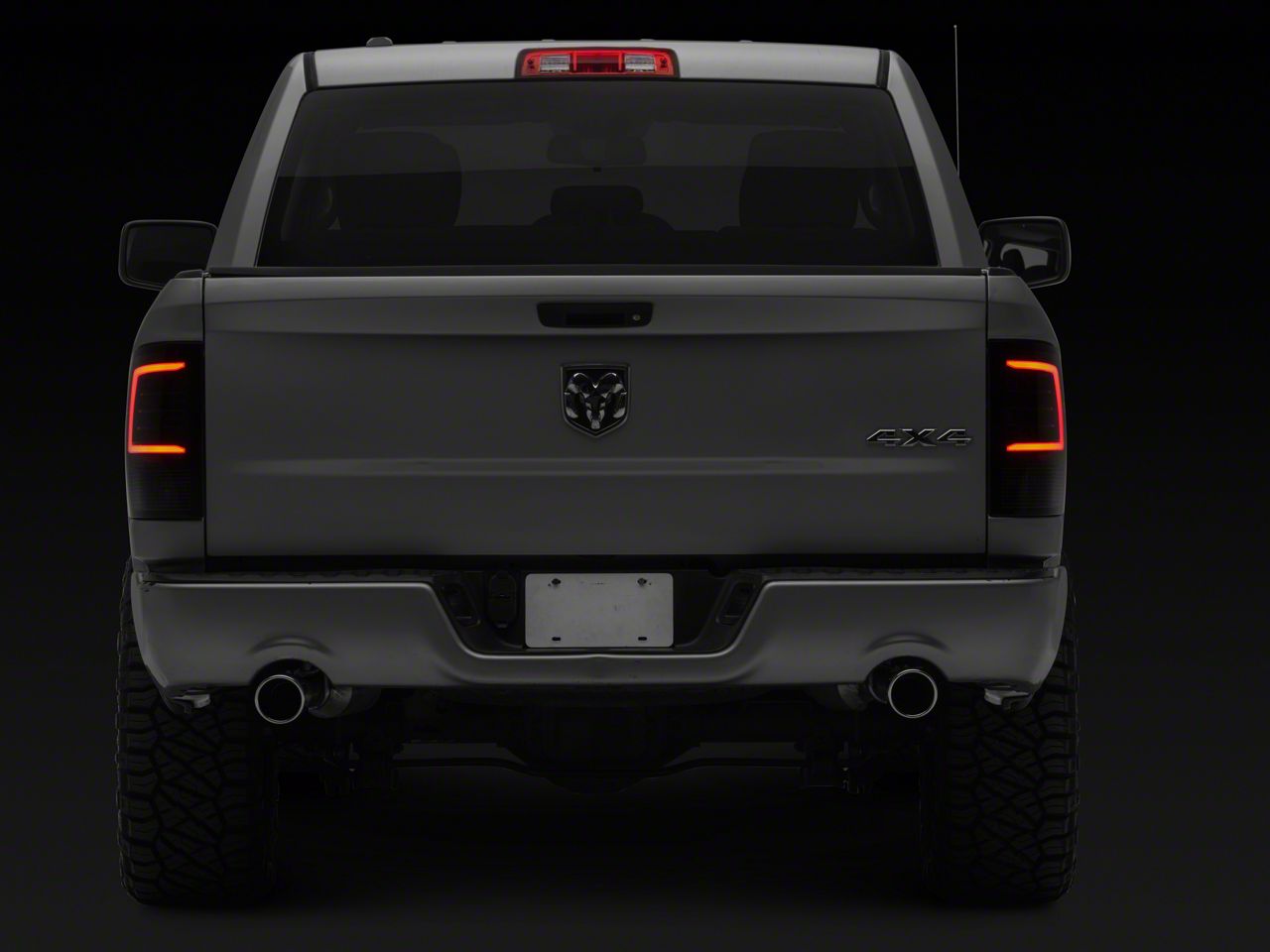 Raxiom RAM 1500 Axial Series LED Tail Lights; Black Housing