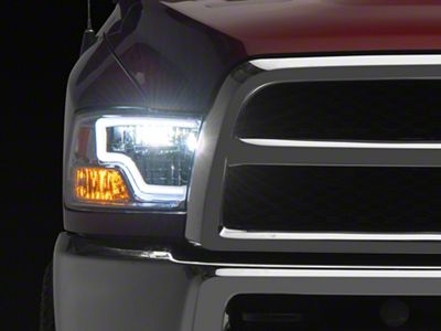 Raxiom Axial Series LED Headlights; Chrome Housing; Clear Lens (10-18 RAM 2500 w/ Factory Halogen Headlights)