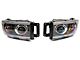 Raxiom Axial Series LED Projector Headlights with Sequential LED Bar; Black Housing; Clear Lens (03-05 RAM 2500)