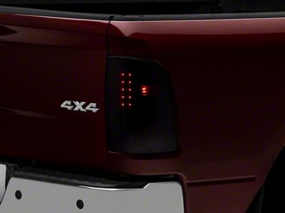 Raxiom Axial Series LED Tail Lights; Black Housing; Smoked Lens (10-18 RAM 2500 w/ Factory Halogen Tail Lights)