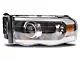 Raxiom Axial Series Proejctor Headlights with Sequential LED Bar; Black Housing; Clear Lens (03-05 RAM 3500)