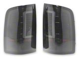 Raxiom Axial Series C-Tube LED Tail Lights; Black Housing; Smoked Lens (07-13 Sierra 1500)