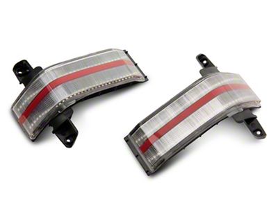 Raxiom Axial Series Dual-Row Amber LED Tow Mirror Lights; Clear (14-18 Sierra 1500)