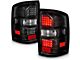 Raxiom Axial Series LED Tail Lights; Black Housing; Clear Lens (14-18 Sierra 1500 w/ Factory Halogen Tail Lights)