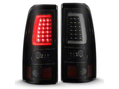 Raxiom Axial Series LED Tail Lights; Black Housing; Smoked Lens (03-06 Sierra 1500)