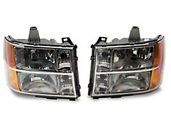 Raxiom Axial Series OEM Style Replacement Headlights; Chrome Housing; Clear Lens (07-13 Sierra 1500)