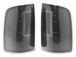 Raxiom Axial Series C-Tube LED Tail Lights; Black Housing; Smoked Lens (07-14 Sierra 2500 HD)