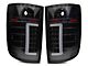 Raxiom Axial Series C-Tube LED Tail Lights; Black Housing; Clear Lens (07-14 Sierra 3500 HD SRW)