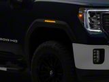 Raxiom Axial Series LED Fender Flare Marker Lights; Smoked Lens (21-26 Sierra 3500 HD)