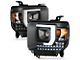 Raxiom Axial Series Projector Headlights; Black Housing; Clear Lens (15-16 Sierra 3500 HD w/ Factory Halogen Headlights)