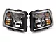 Raxiom Axial Series Headlights with Sequential LED Bar; Black Housing; Clear Lens (07-13 Silverado 1500)