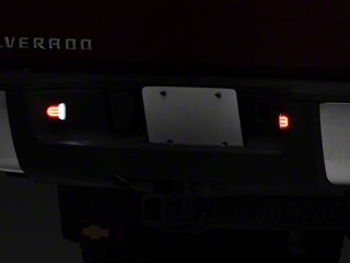 Pair LED License Plate Lights – White DRL Tube For Chevy Silverado & GMC Sierra 1500/2500 (08-16 Ford Super Duty Compatible)
