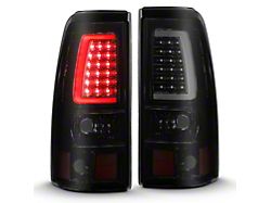 Raxiom Axial Series LED Tail Lights; Black Housing; Smoked Lens (03-06 Silverado 1500)