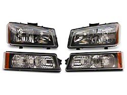 Raxiom Axial Series OEM Style Replacement Headlights; Chrome Housing; Clear Lens (03-06 Silverado 1500)