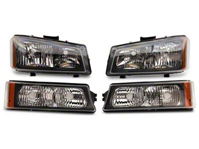 Raxiom Axial Series OEM Style Replacement Headlights; Chrome Housing; Clear Lens (03-06 Silverado 1500)