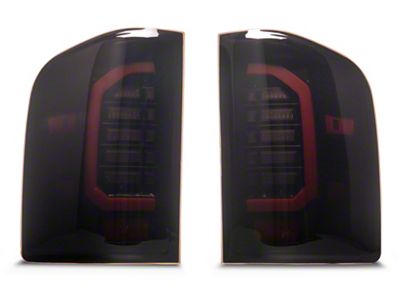 Raxiom Axial Series LED Tail Lights; Black Housing; Smoked Lens (07-14 Silverado 2500 HD)