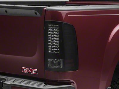 LED Tail Lights; Black Housing; Smoked Lens (07-13 Sierra 1500)