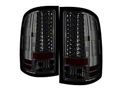 LED Tail Lights; Chrome Housing; Smoked Lens (07-13 Sierra 1500)