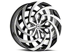 Azara AZA-521 Gloss Black and Machined 6-Lug Wheel; 26x9.5; 25mm Offset (09-14 F-150)