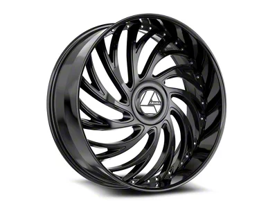 Azara AZX-101 Gloss Black 6-Lug Wheel; 28x9.5; 22mm Offset (19-25 Sierra 1500)
