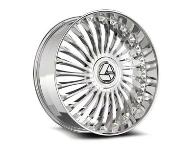 Azara AZX-103 Chrome 6-Lug Wheel; 28x9.5; 22mm Offset (19-25 Sierra 1500)
