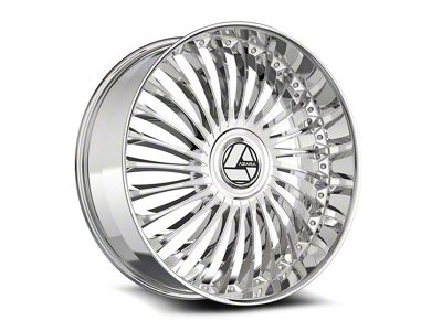 Azara AZX-103 Chrome 6-Lug Wheel; 28x9.5; 22mm Offset (99-06 Sierra 1500)