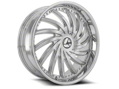 Azara AZA-508 Chrome 6-Lug Wheel; 28x9.5; 25mm Offset (14-18 Silverado 1500)