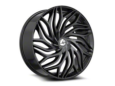 Azara AZA-537 Gloss Black 6-Lug Wheel; 28x9.5; 22mm Offset (07-14 Tahoe)