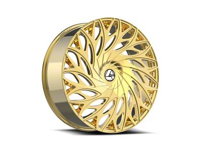 Azara AZA-525 Gold Plated 6-Lug Wheel; 28x9.5; 22mm Offset (21-25 Yukon)