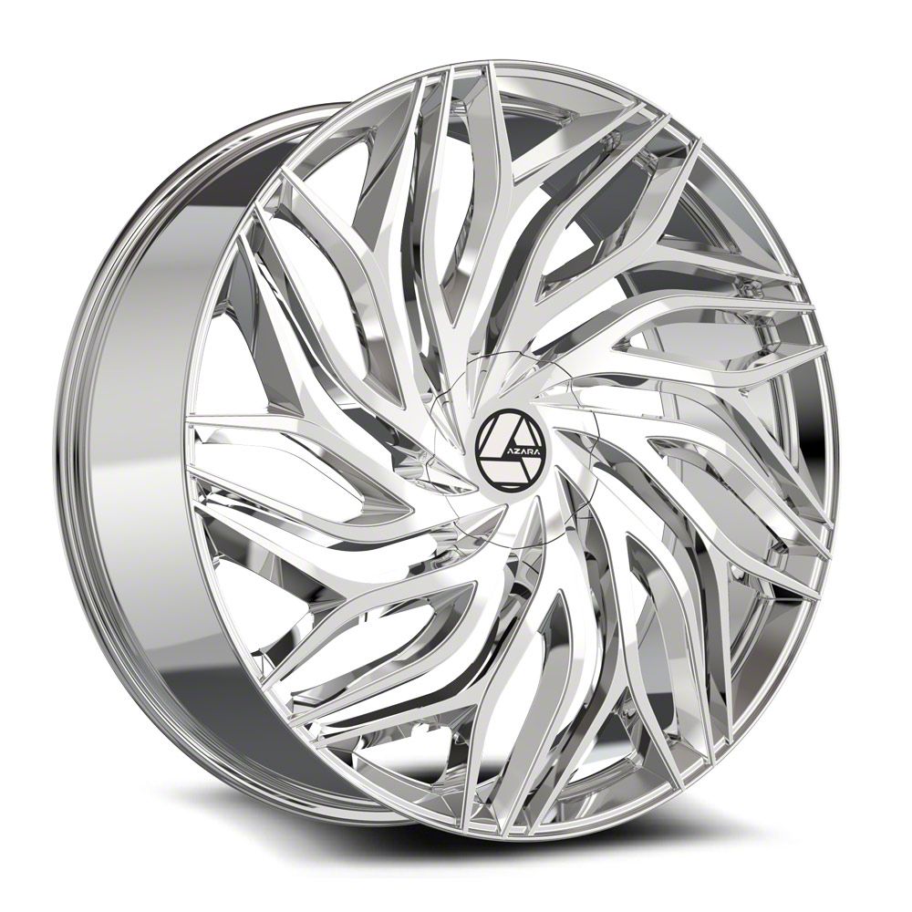 Azara Yukon AZA-537 Nano Chrome 6-Lug Wheel; 22x9.5; 22mm Offset
