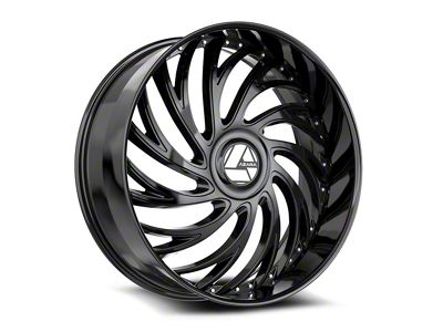 Azara AZX-101 Gloss Black 6-Lug Wheel; 30x9.5; 22mm Offset (21-26 Yukon)
