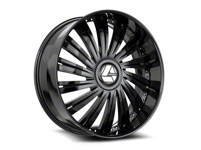 Azara AZX-102 Gloss Black 6-Lug Wheel; 30x9.5; 22mm Offset (07-14 Yukon)