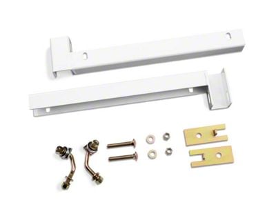 BackRack 21-Inch Wide Toolbox Installation Hardware Kit; White (15-24 F-150)