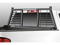 BackRack Half Louvered Rack; Black (04-23 F-150 Styleside)