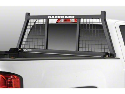 BackRack Half Safety Headache Rack Frame with Standard No Drill Installation Kit and Rear Bed Bar (17-22 F-250 Super Duty)