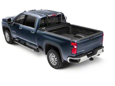 BackRack Headache Rack Frame with 21-Inch Wide Toolbox No Drill Installation Kit and Rear Bed Bar (17-24 F-250 Super Duty)