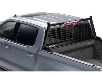 BackRack Safety Headache Rack Frame with Standard No Drill Installation Kit and Rear Bed Bar (17-22 F-250 Super Duty)