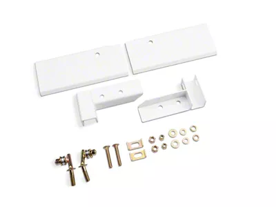 BackRack Installation Hardware Kit; Standard No Drill; White (22-26 Maverick)