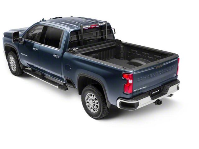 BackRack Headache Rack Frame with 21-Inch Wide Toolbox No Drill Installation Kit and Rear Bed Bar (19-24 RAM 1500 w/o RAM Box)