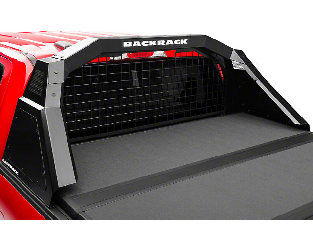 BackRack RAM 1500 Track Rack Cab Safety Screen SC9003 (19-24 RAM 1500 w ...