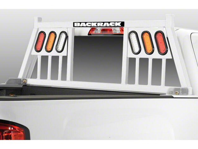 BackRack RAM 2500 Three Light Headache Rack Frame; White 148TLW (03-24 ...