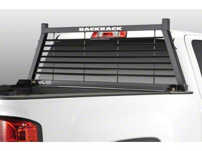 BackRack Louvered Headache Rack Frame with 21-Inch Wide Toolbox No Drill Installation Kit and Side Bed Rails for 21-Inch Wide Tool Box (94-24 RAM 3500 w/o RAM Box)