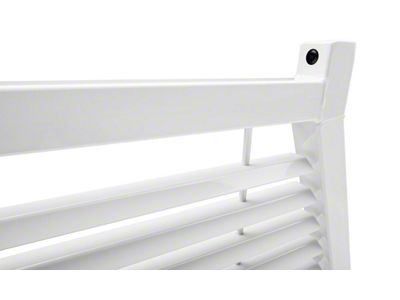 BackRack Louvered Headache Rack Frame; White (07-25 Silverado 1500)