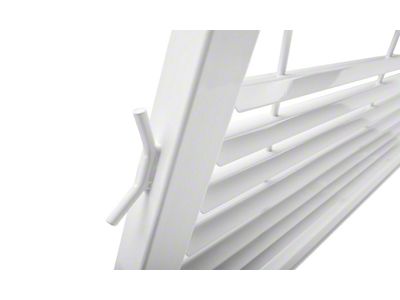 BackRack Louvered Headache Rack Frame; White (07-19 Silverado 2500 HD)