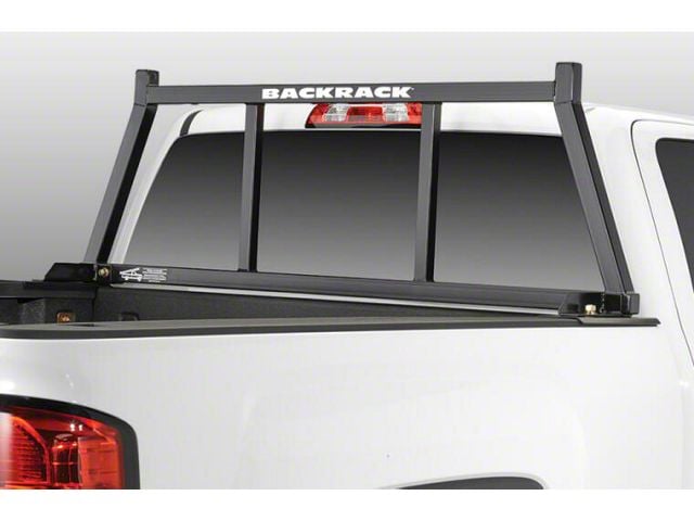 BackRack Open Headache Rack Frame with 21-Inch Wide Toolbox No Drill Installation Kit and Rear Bed Bar (20-24 Silverado 2500 HD)