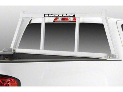 BackRack Open Headache Rack Frame; White (07-24 Silverado 3500 HD)