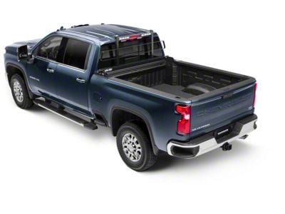 BackRack Short Headache Rack Frame with 21-Inch Wide Toolbox No Drill Installation Kit and Rear Bed Bar (07-14 Silverado 3500 HD)
