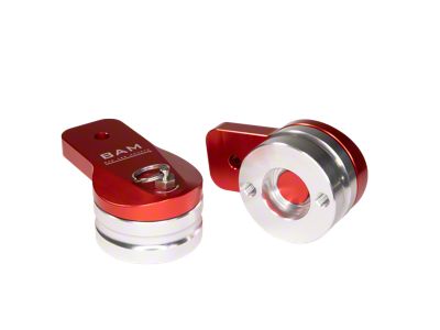 Bad Ass Mounts 360-Degree Swivel Light Mounts; Blue/Silver (Universal; Some Adaptation May Be Required)